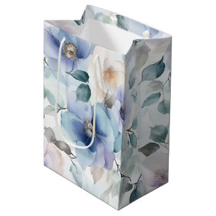 Romantische mooie lavendelbloemen bruidsdouche medium cadeauzakje