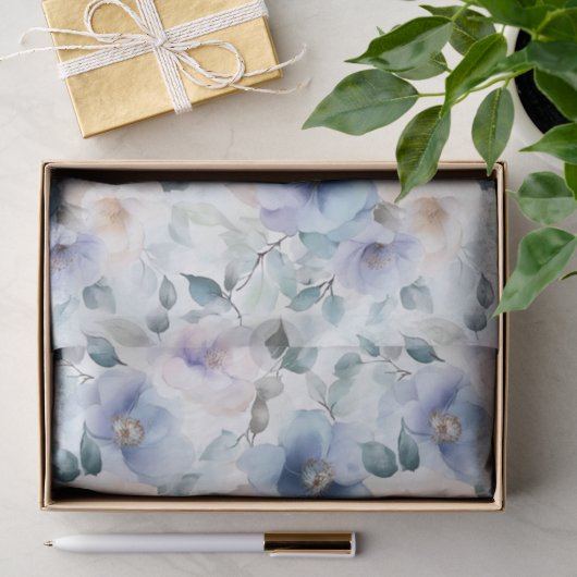 Romantische mooie lavendelbloemen bruidsdouche tissuepapier (Geschenk)