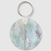 Romantische mooie lavendelbloemen bruidsmeisjesfee sleutelhanger (Achterkant)