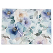 Romantische mooie lavendelbloemen bruidsuitnodigin groot cadeauzakje (Achterkant)