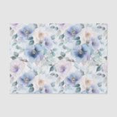 Romantische mooie lavendelbloemen bruiloftsuitnodi tissuepapier (Voorkant)