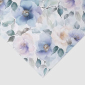 Romantische mooie lavendelbloemen bruiloftsuitnodi tissuepapier (Detail)