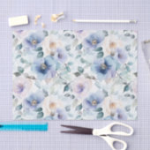 Romantische mooie lavendelbloemen bruiloftsuitnodi tissuepapier (Craft)