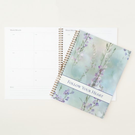 Romantische mooie lavendelbloemen   planner (Display)