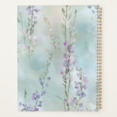 Romantische mooie lavendelbloemen   planner (Achterkant)
