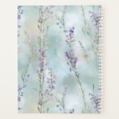 Romantische mooie lavendelbloemen planner (Achterkant)
