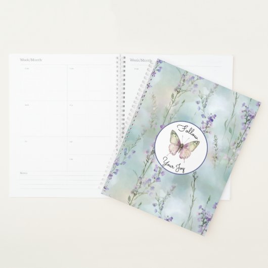 Romantische mooie lavendelbloemen planner (Display)