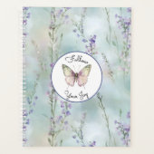 Romantische mooie lavendelbloemen planner (Voorkant)