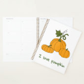 Romantische Mooie oranje pompoen oogst Planner (Display)