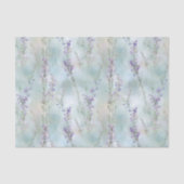 Romantische mooie paarse bloemige bruiloft tissuepapier (Voorkant)