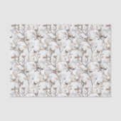 Romantische mooie witte bloeiende boom bruiloft tissuepapier (Voorkant)