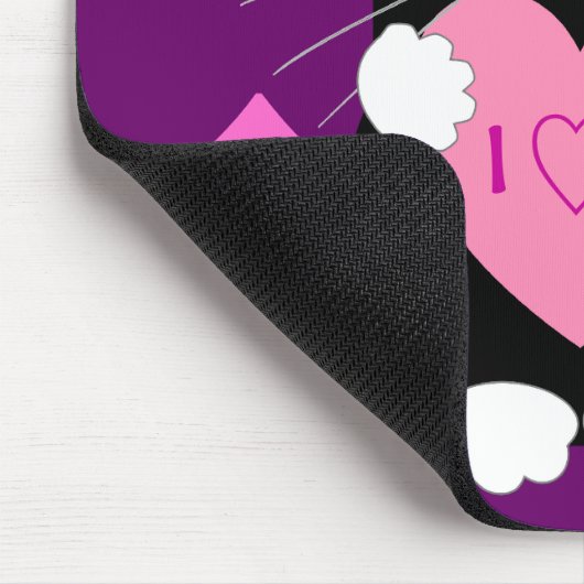 Romantische mousepad met kat muismat (Hoek)