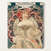 romantische Mucha illustratieplanner Planner (Achterkant)