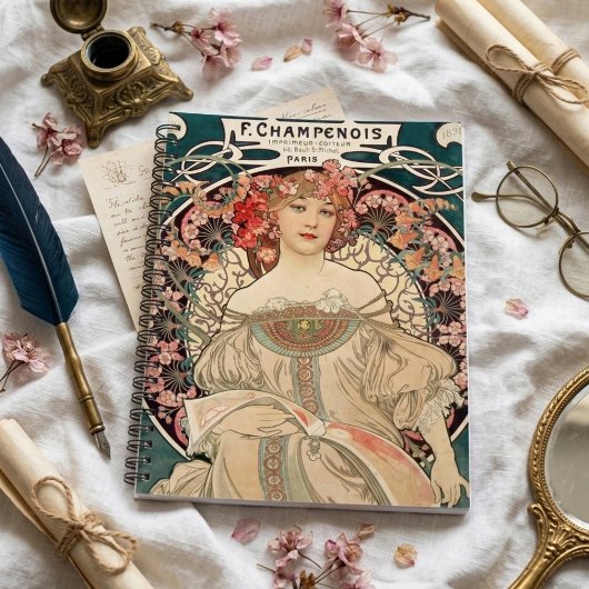  romantische Mucha illustratieplanner Planner