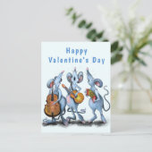 Romantische Muis Grappige Valentijnsdag Kaart (Staand voorkant)
