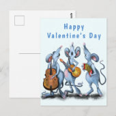 Romantische Muis Grappige Valentijnsdag Kaart (Voorkant / Achterkant)