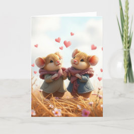 Romantische Muis Kaart
