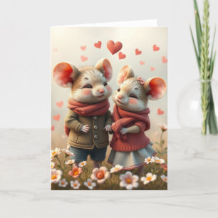 Romantische Muis Kaart