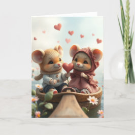 Romantische Muis Kaart
