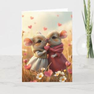 Romantische Muis Kaart