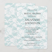 Romantische Munt Witte Rozen Bloemen Vrijgezellenf Kaart (Voorkant / Achterkant)