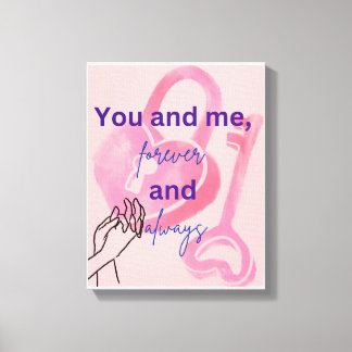 Romantische muurkunst voor koppels - Perfect Decor Canvas Afdruk