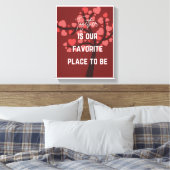 Romantische muurkunst voor koppels - Perfect Decor Canvas Afdruk (Insitu (Slaapkamer))