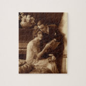  Romantische muziek, liefde en Romance Lovers Legpuzzel (Verticaal)