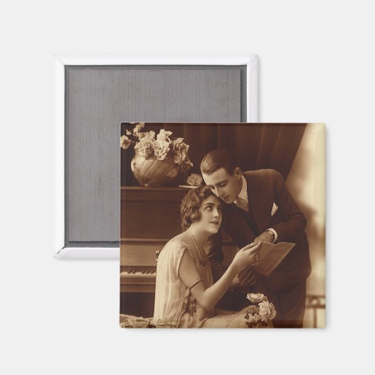  Romantische muziek, liefde en Romance Lovers Magneet (Voorkant / Achterkant)
