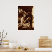  Romantische muziek, liefde en Romance Lovers Poster (Keuken)