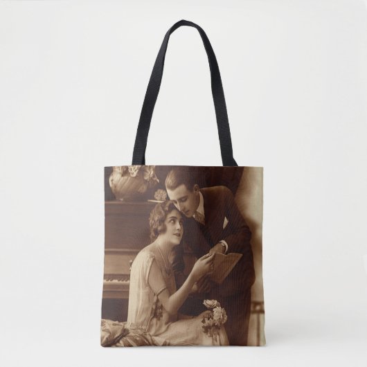  Romantische muziek, liefde en Romance Lovers Tote Bag (Voorkant)