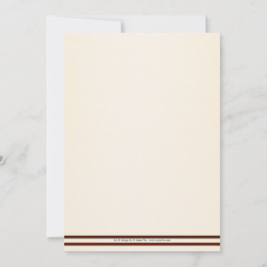 Romantische Muziek Thérehearsal Dinner Uitnodiging (Achterkant)