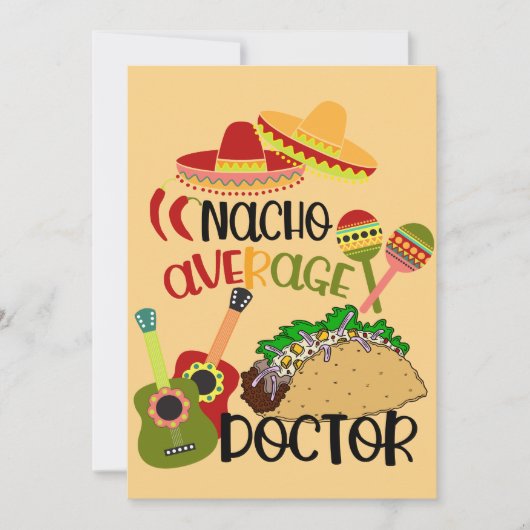 Romantische Nacho Je Gemiddelde Puns Dokter Grappi Feestdagenkaart (Voorkant)