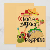 Romantische Nacho Je Gemiddelde Vriend Kaart (Voorkant / Achterkant)