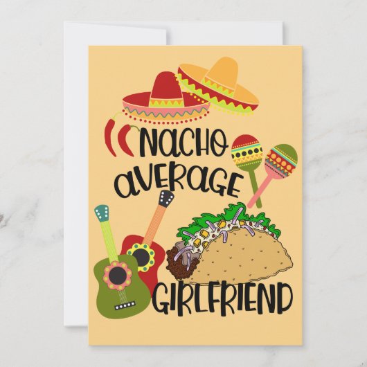 Romantische Nacho Je Gewone Vriendin Kaart (Voorkant)