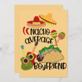 Romantische Nacho Je Gewone Vriendkaart Feestdagenkaart (Voorkant / Achterkant)