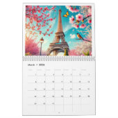 Romantische nacht in Parijs - 2025 Kalender (Mar 2026)