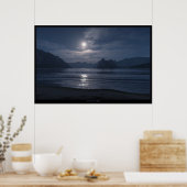 romantische nacht poster (Keuken)