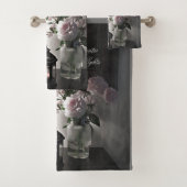 Romantische Nachten w / Pioenenbloemen & Kaars Bad Handdoek (Insitu)