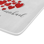 Romantische Namen Verbonden door Gepersonaliseerd Snijplank (Hoek)