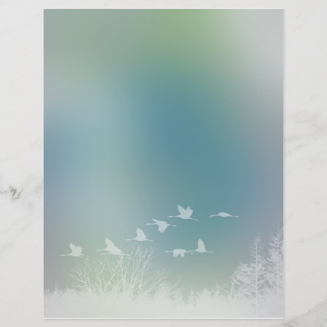 Romantische Natuur en vogelontwerp (Voorkant)