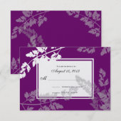 Romantische Natuur / Huwelijksreactie Kaart (Voorkant / Achterkant)