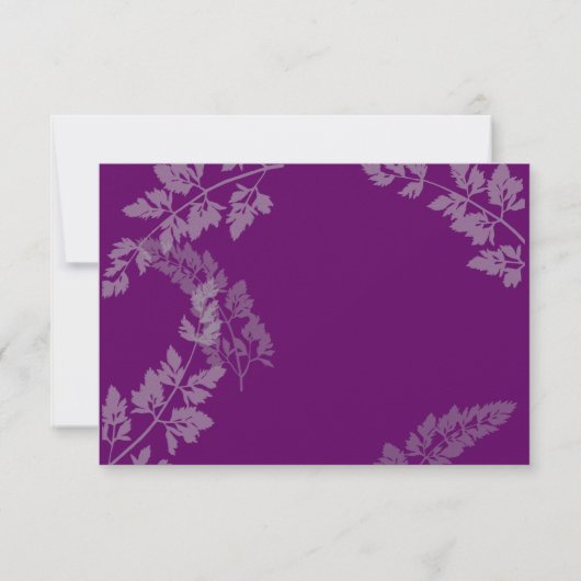 Romantische Natuur / Huwelijksreactie Kaart (Achterkant)