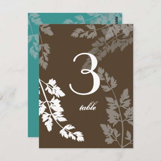 Romantische Natuur / Tafel Kaart (Voorkant / Achterkant)