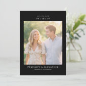 Romantische Natuurlijke Foto Save The Date (Staand voorkant)