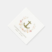 Romantische Nautical Engagement Party servetten (Hoek)