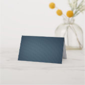 Romantische Navy-bladeren & roze bloemkaartje Plaatskaartje (Achterkant)