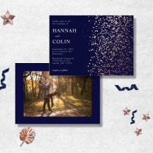 Romantische Navy Rose Goud Stardust Foto 