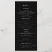 Romantische  Nederlandse bloemen bruiloft menukaar Menu (Voorkant)