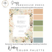 Romantische Neutrale  Hortensia's Trouwen Save The Date